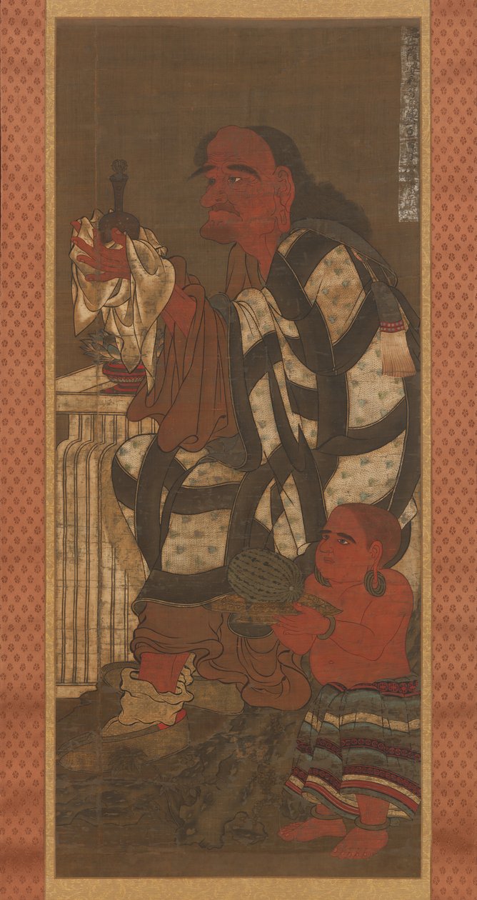 Satsubari，十六世纪的第二个罗汉，十四世纪末。 作者 不明