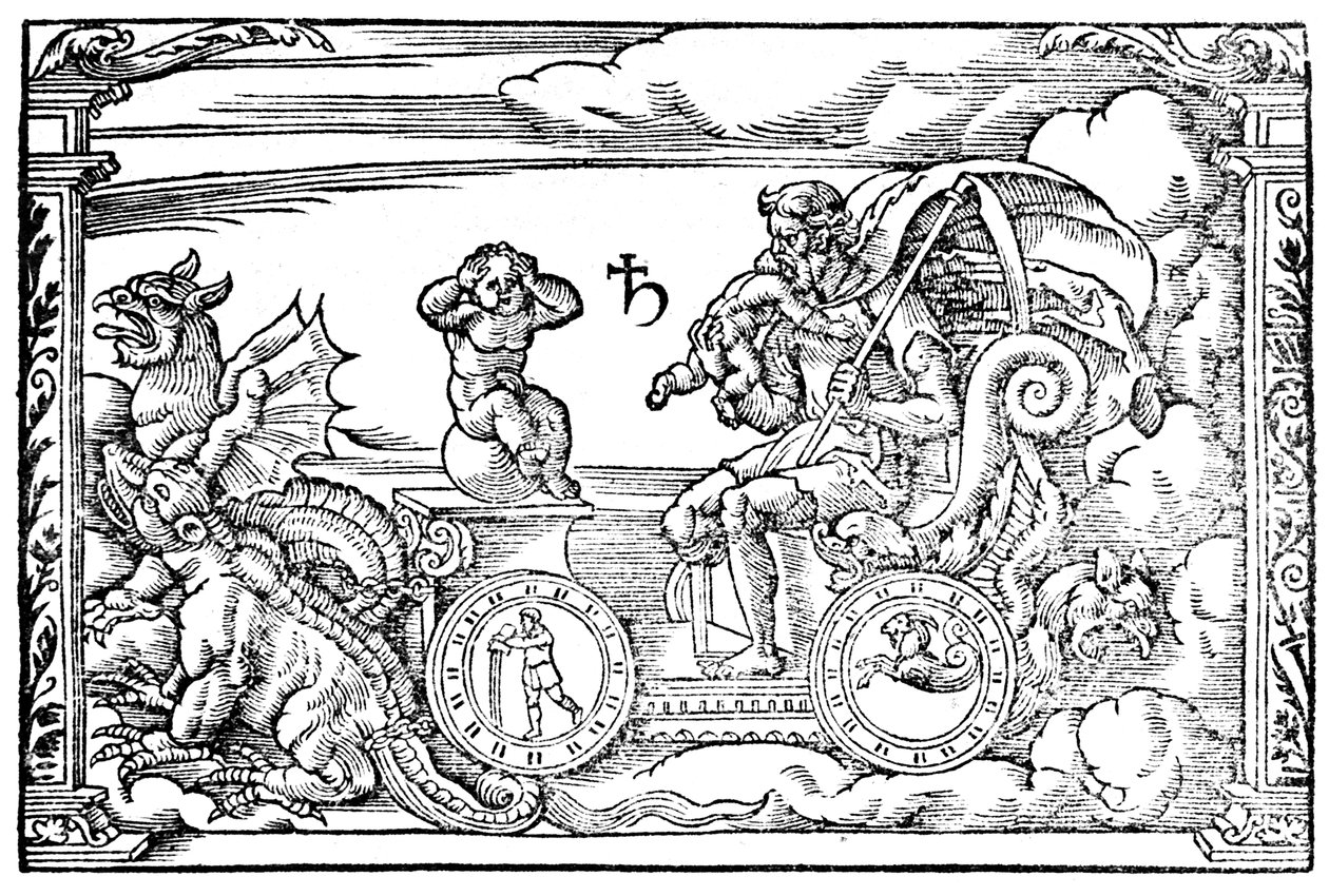 土星，罗马时间的神，1569年 作者 不明