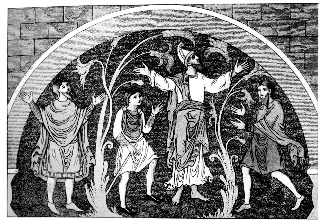 撒克逊服饰，1910年 作者 不明