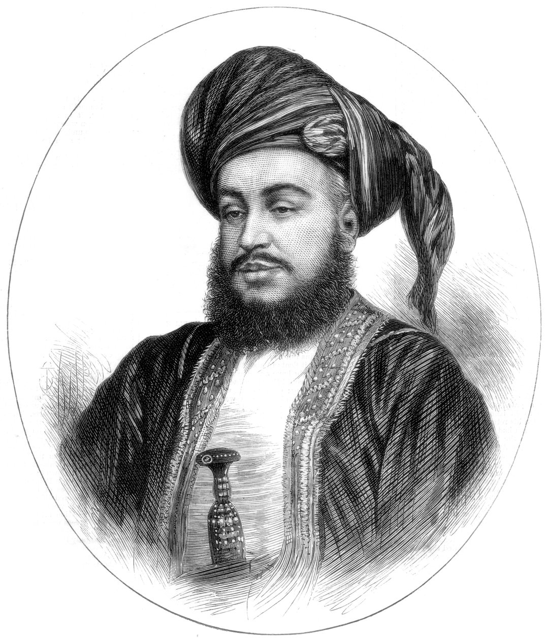 Sayyid Barghash Bin Said，桑给巴尔苏丹，1875年 作者 不明