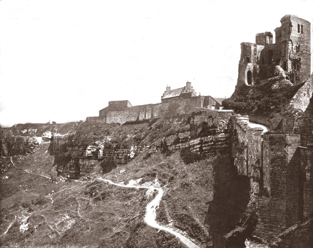 北约克郡斯卡伯勒城堡，1894年。 作者 不明