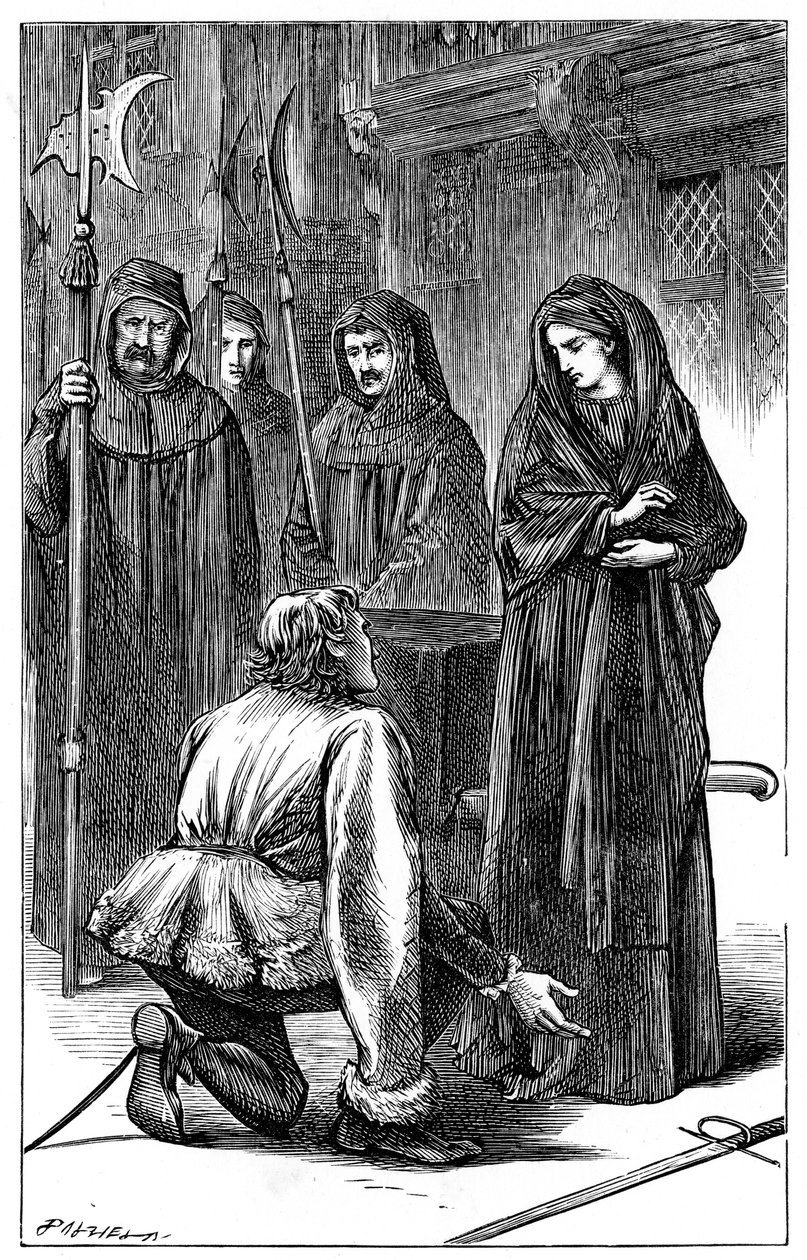 莎士比亚·理查三世（Shakespeares Richard III）的场景，1591年c1870年 作者 不明