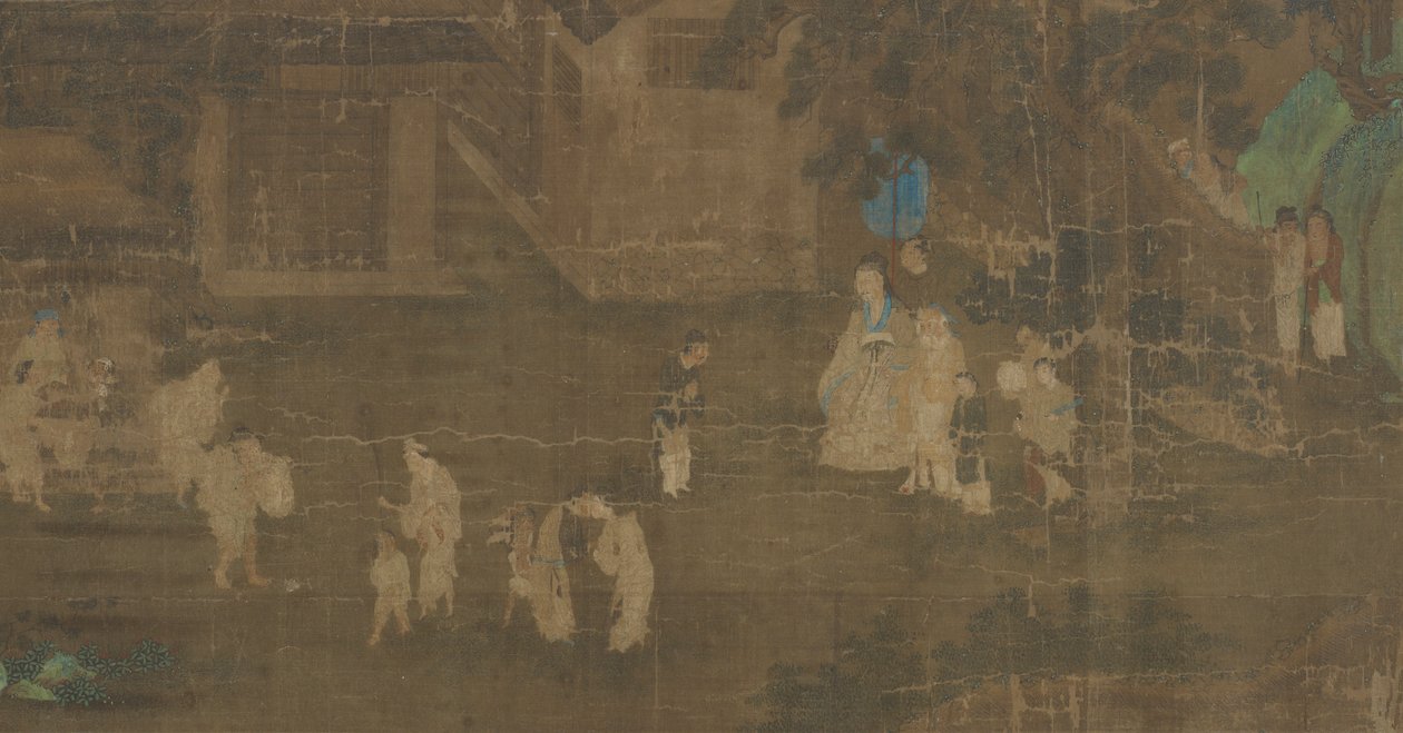 名人生活场景第一部分，明朝，16-17世纪。 作者 不明