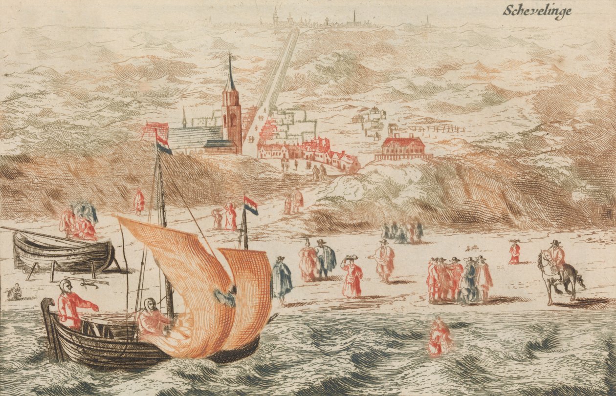 "Schevelinge", in：Tooneel Der Voornaamste Nederlands Huizen, En Lust Hoven, Naar T Leven A..., n.d。 作者 不明