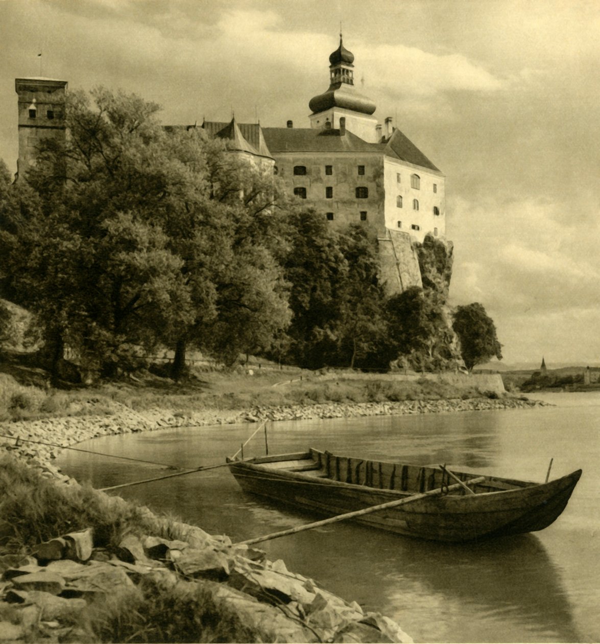 Schloss Persenbeug，下奥地利瓦豪，摄于1935年。 作者 不明