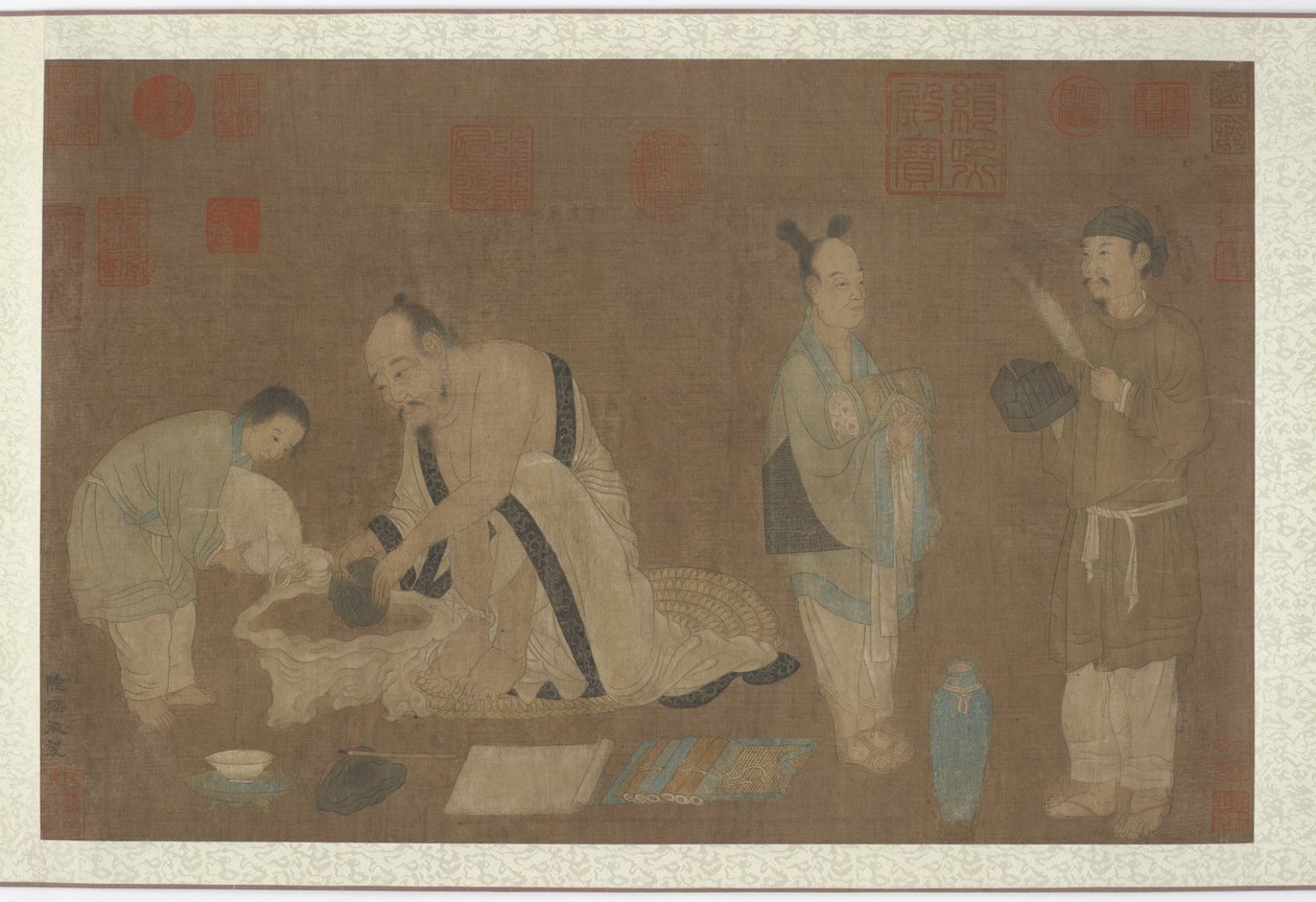 学者和随从，明朝，1368-1644。 作者 不明