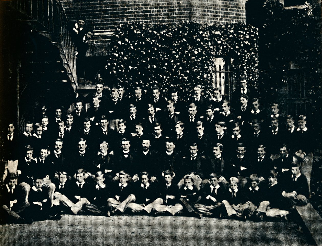 哈罗大学校舍，1887年，1945年。 作者 不明