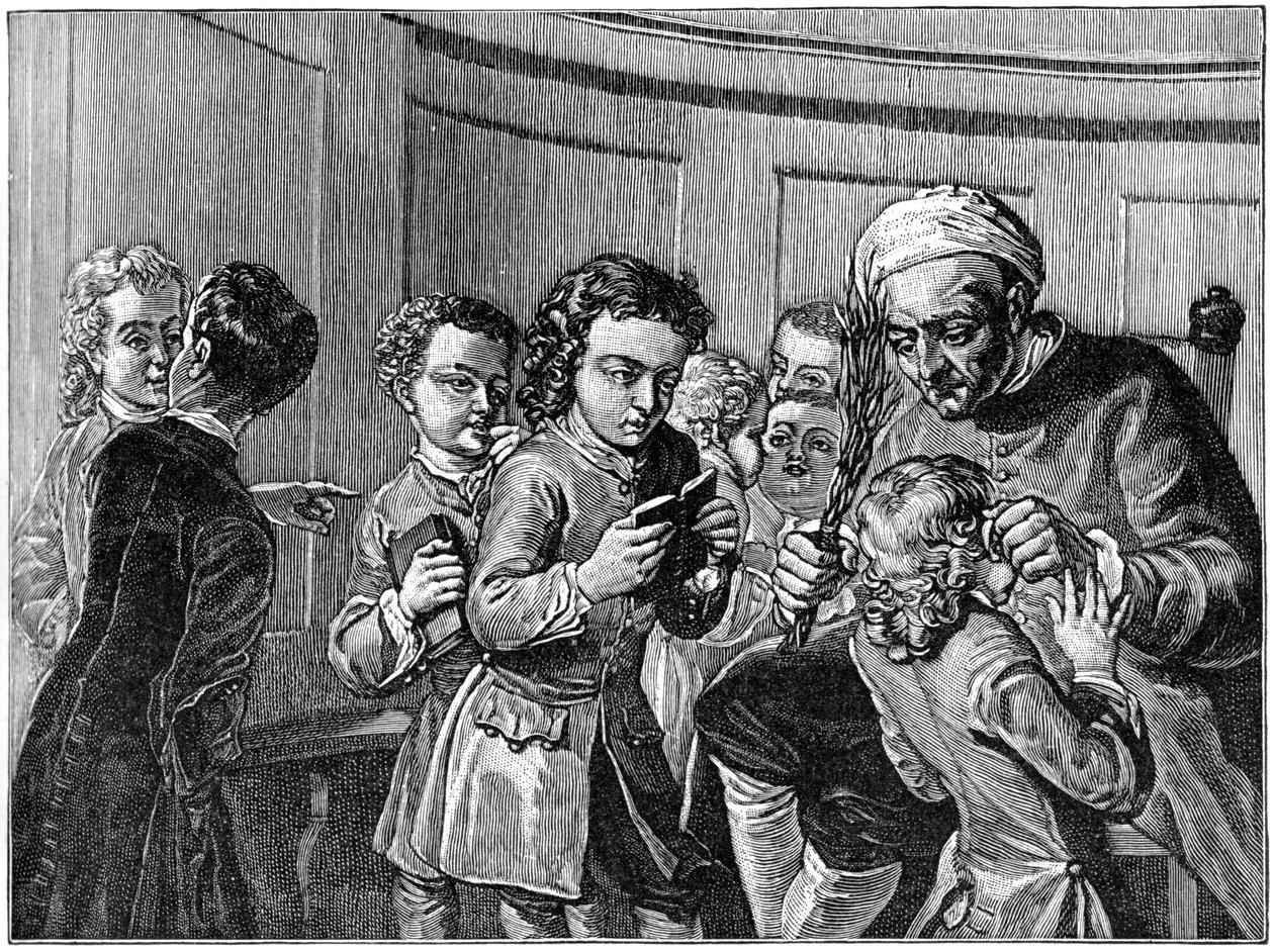 学校，18世纪初1894 作者 不明
