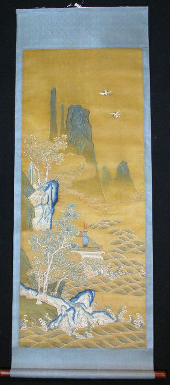 卷轴，中国，清朝1644-1911年，约1840年。 作者 不明