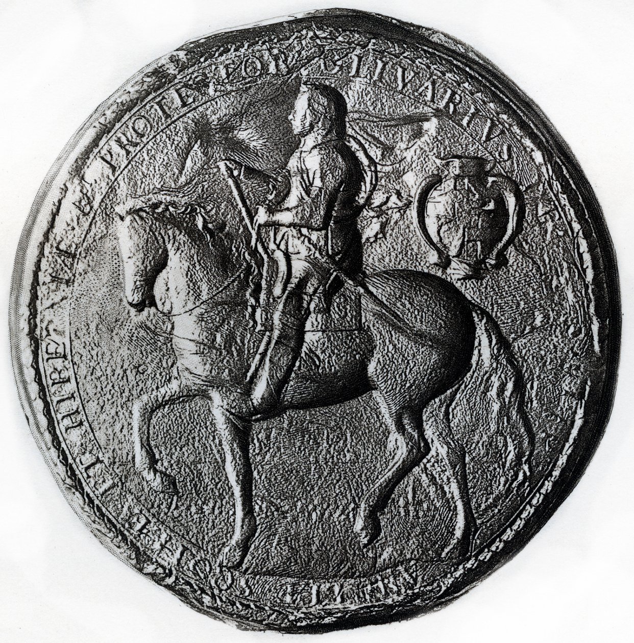 17世纪，骑马时与奥利弗·克伦威尔（Oliver Cromwell）一起被保护的封印 作者 不明