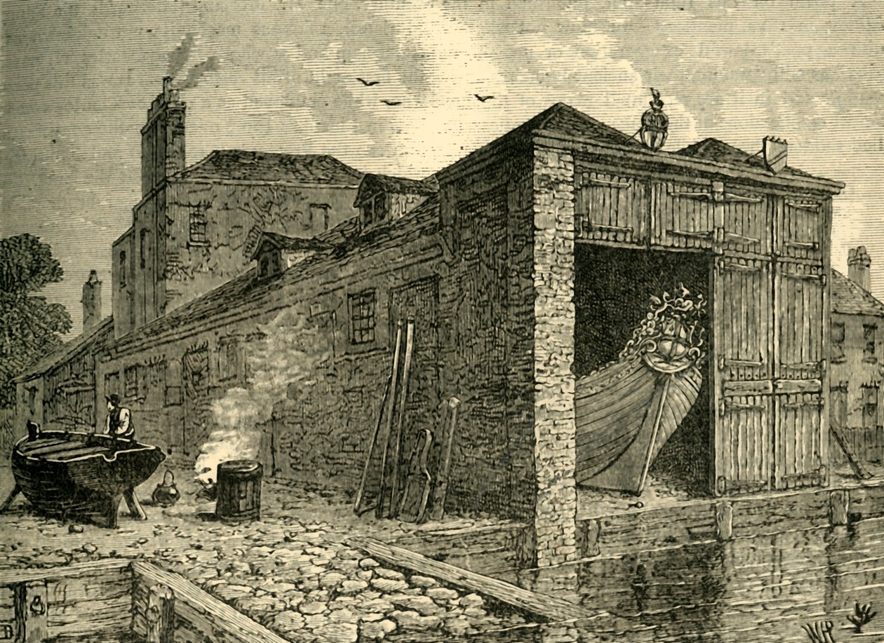 塞尔斯船厂，建于1830年，建于1878年。 作者 不明