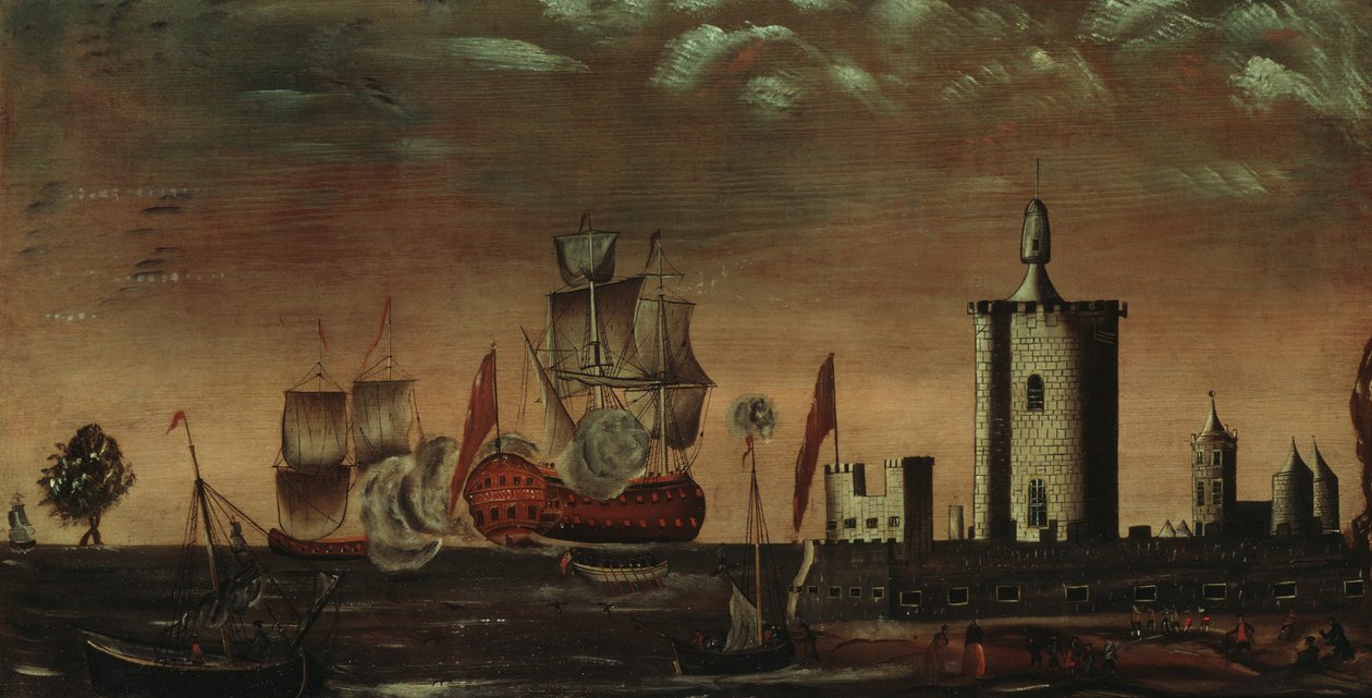 海景幻想，1770-1800。 作者 不明
