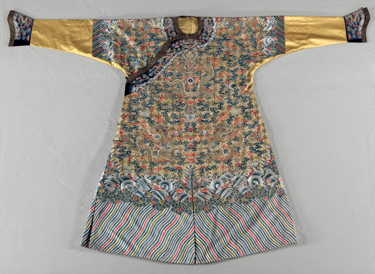 半正式的法院长袍吉夫，1700年代后期。 作者 不明