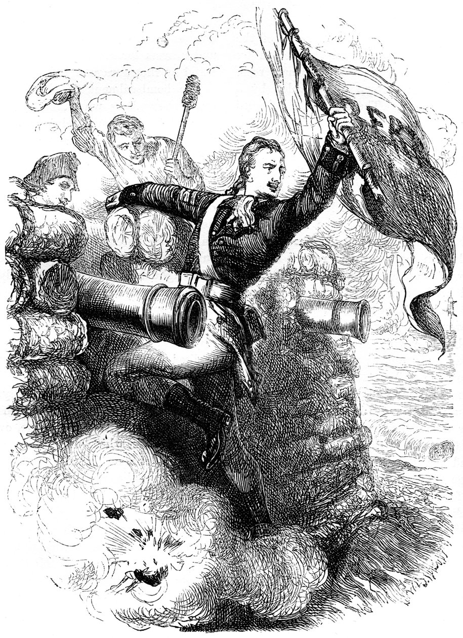 贾斯珀中士恢复国旗，1776年c1880 作者 不明