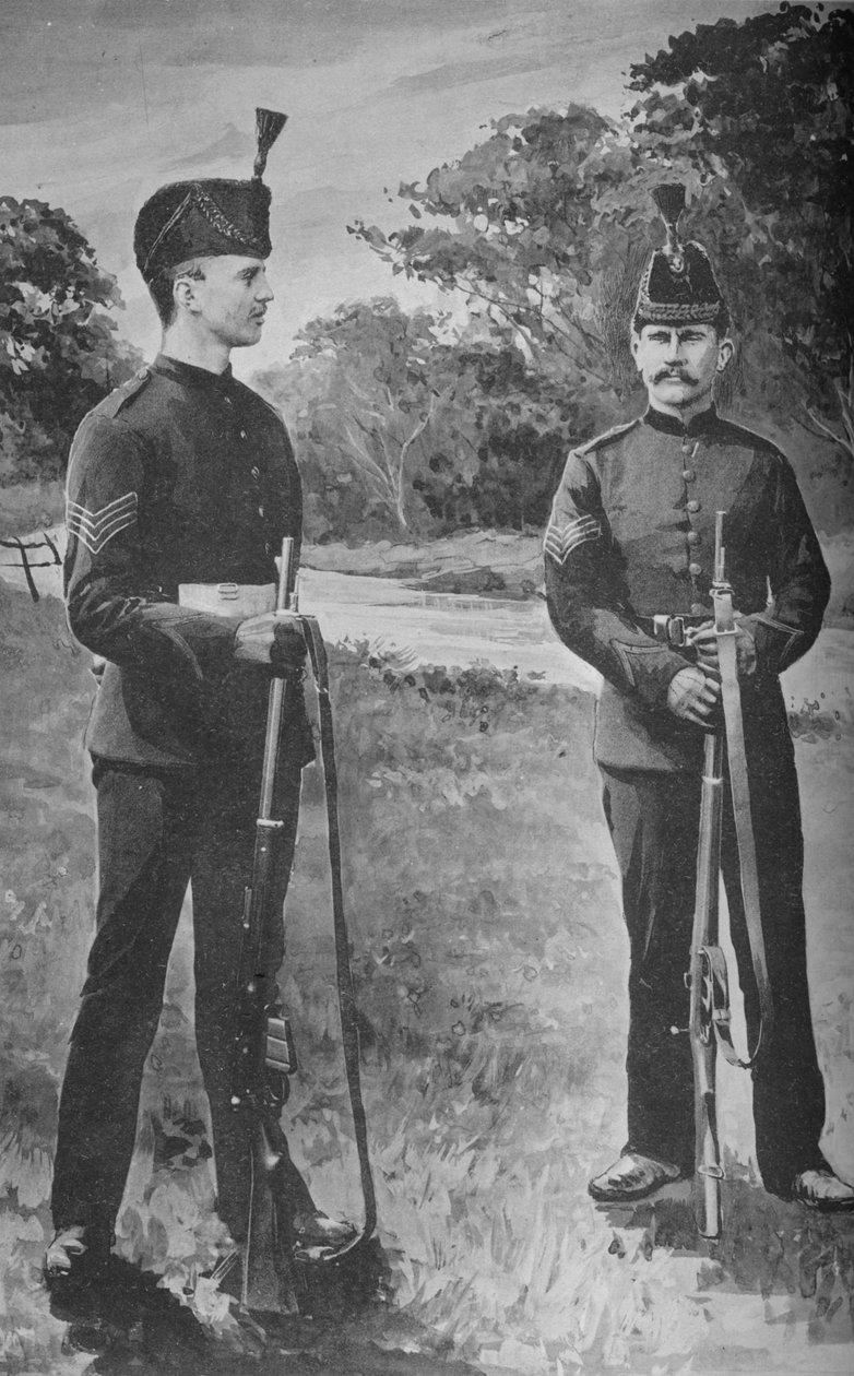 步兵旅，士官，c1880 作者 不明