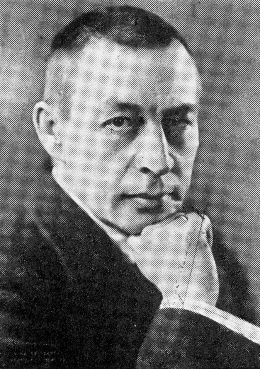 谢尔盖·拉赫玛尼诺夫（Sergei Rachmaninoff）1873-1943年，俄裔美国作曲家，钢琴家兼指挥 作者 不明