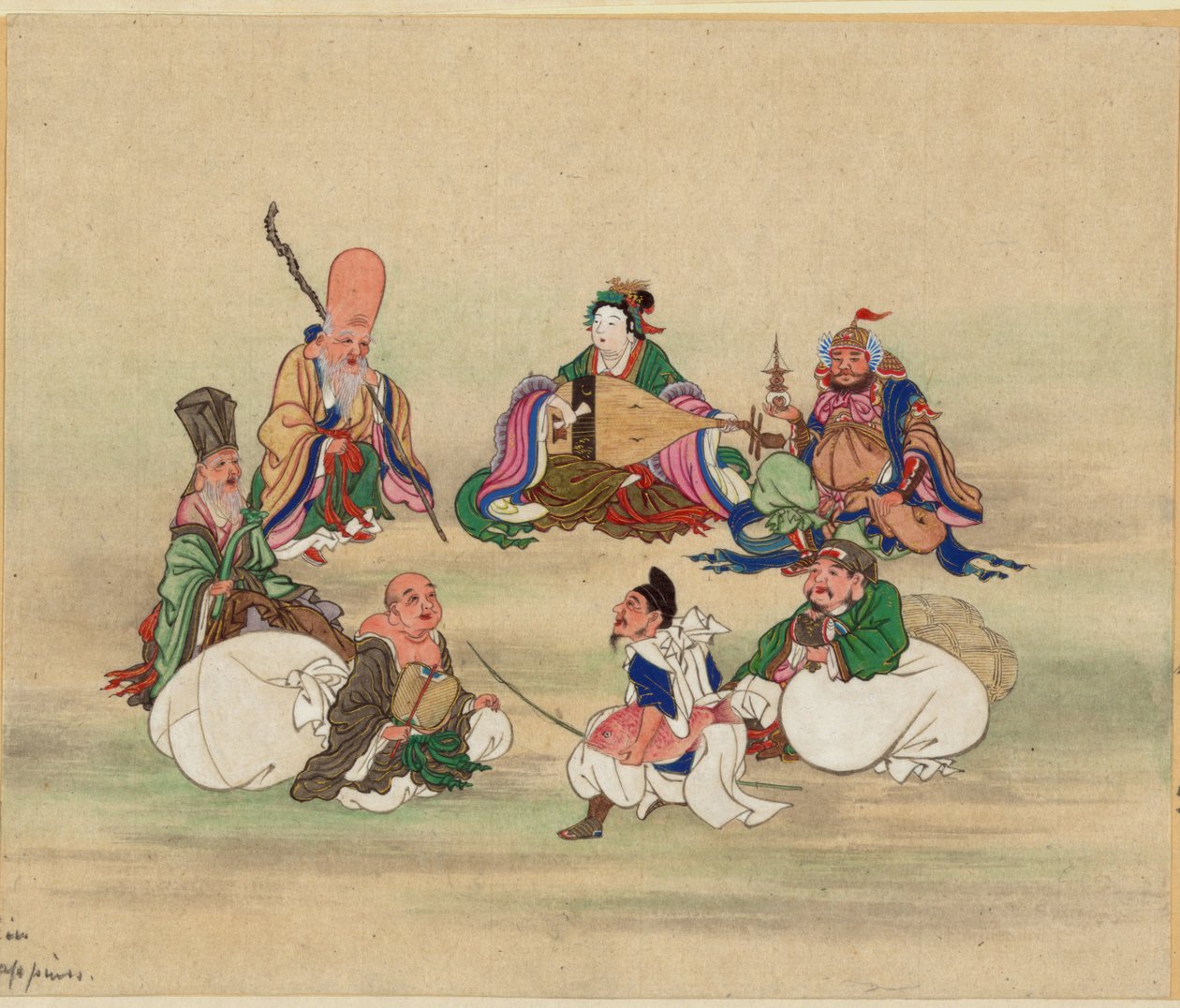 七个幸运神，约1878年 作者 不明