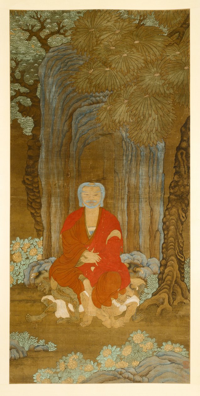 菩提树下的释迦牟尼佛像，1600-50。 作者 不明