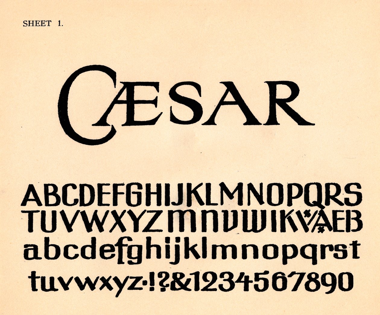 第1页，来自字母表组合，1929年 作者 不明