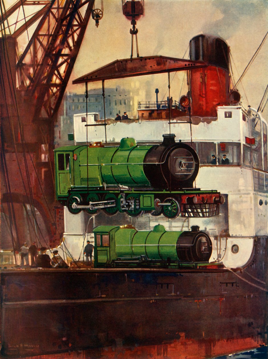运输机车，c1930。 作者 不明