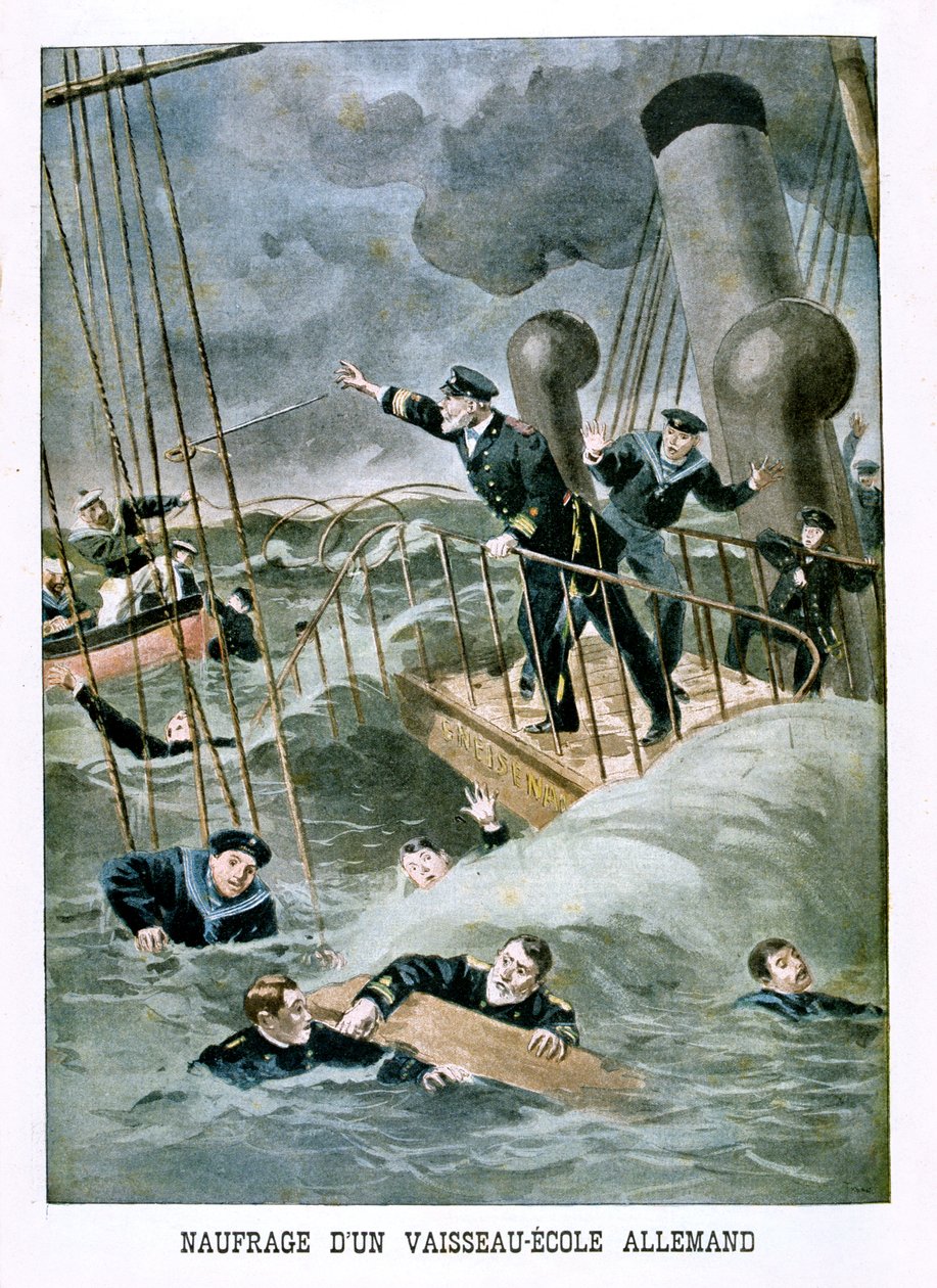 1901年德国一艘船舶学校的沉船事故 作者 不明
