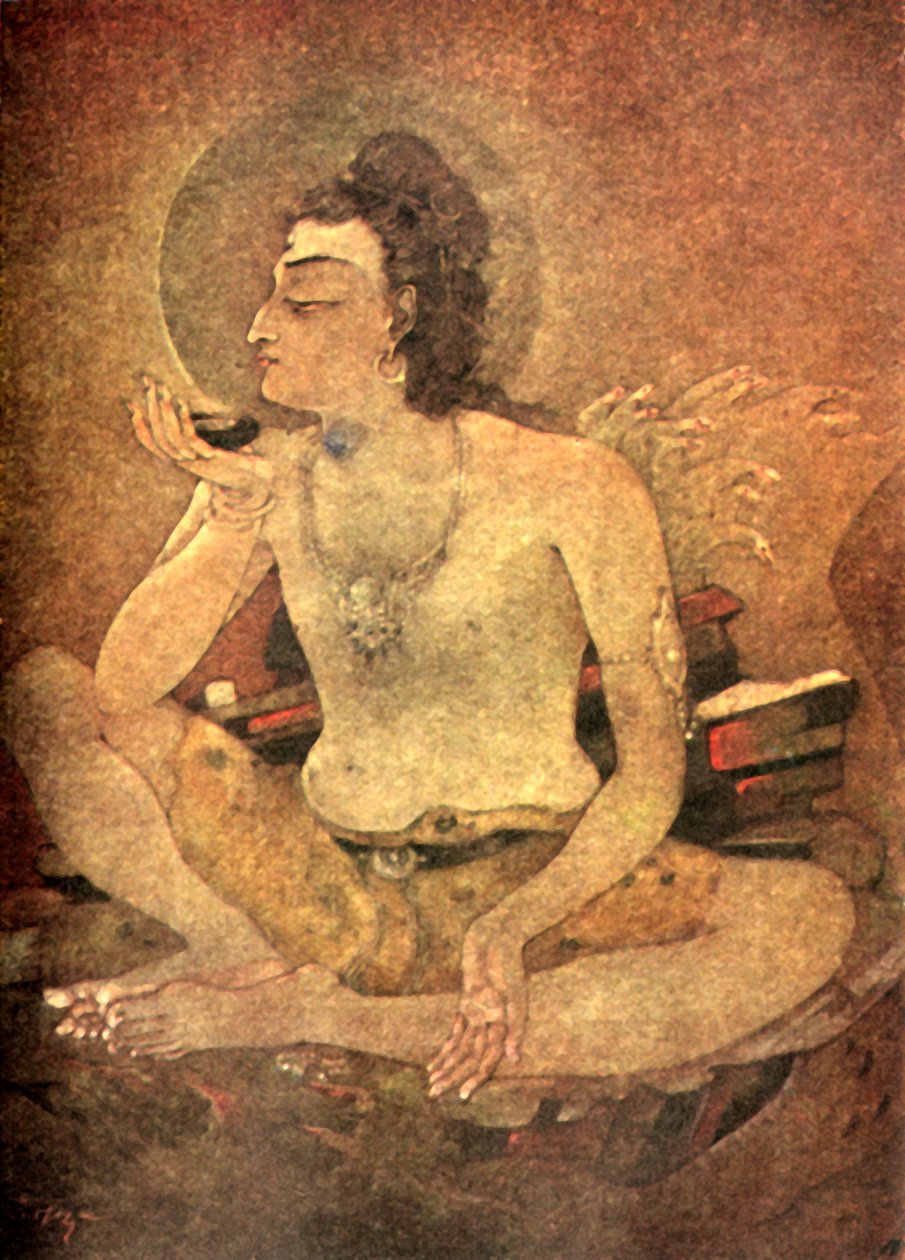 湿婆喝下世界之毒》，1920年。 作者 不明