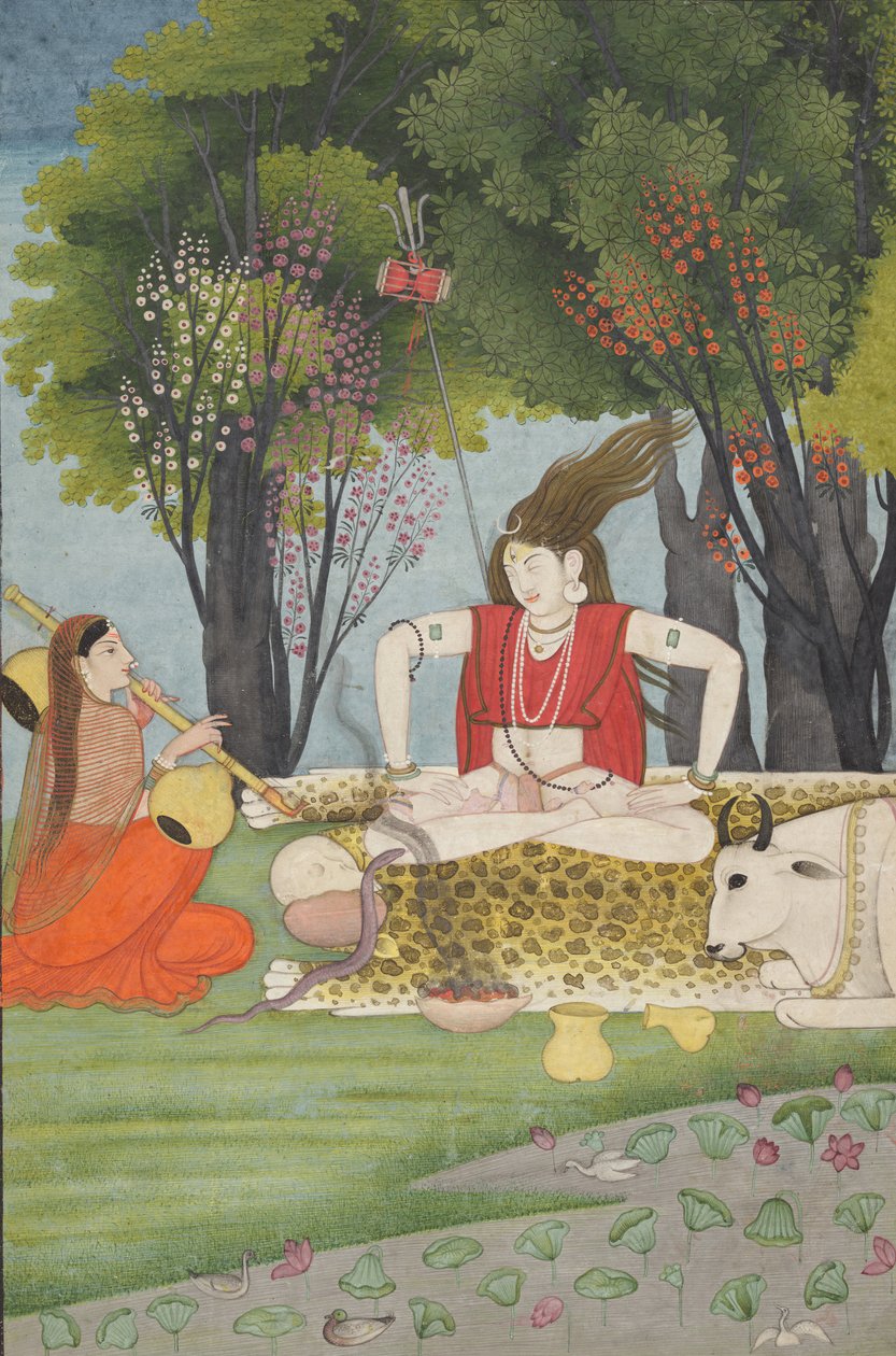 19世纪初，帕瓦蒂斯（Parvatis）中断了冥想，使希瓦（Shiva）生气。 作者 不明
