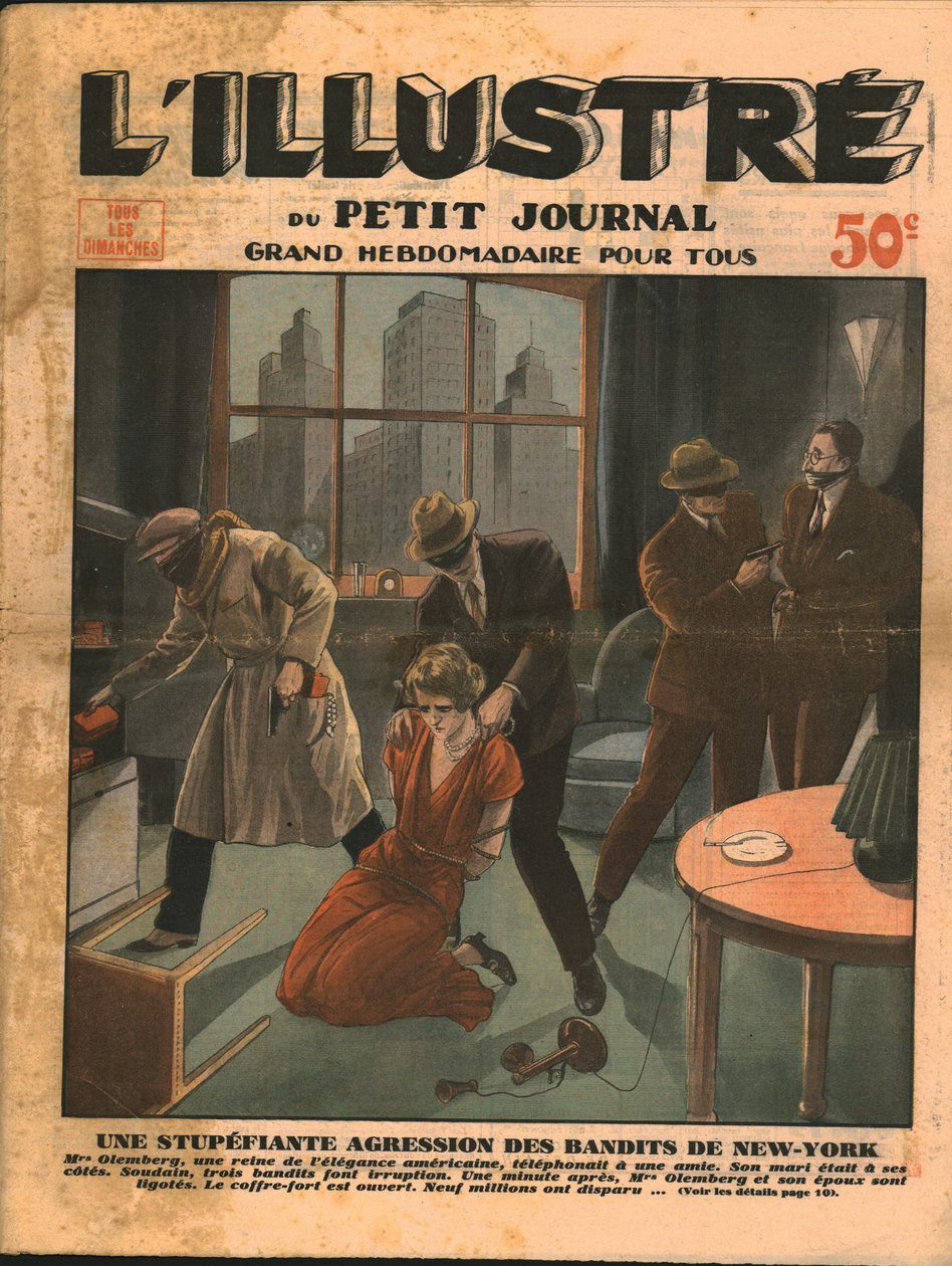 1932年在纽约被强盗抢劫。 作者 不明