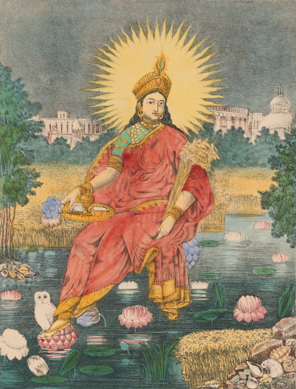 Shri Shri Lakshmi, ca.1880. 作者 不明