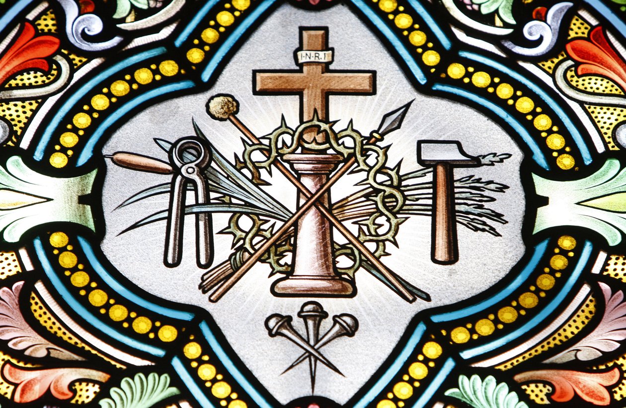 Shrine of Our Lady of la Salette Stained glass window Christian symbols, La Salette, France 作者 不明
