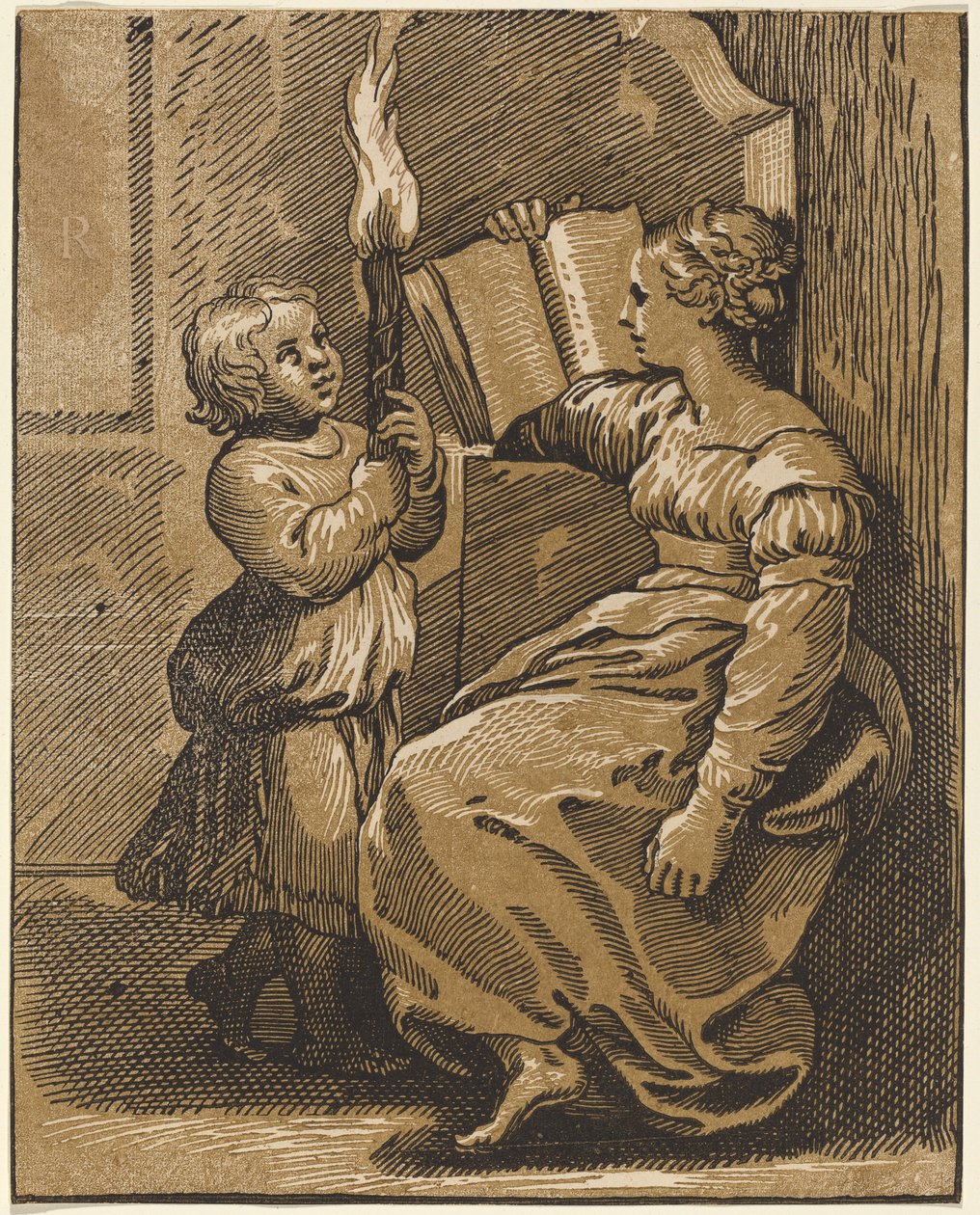 Sibyl Reading，16世纪。 作者 不明