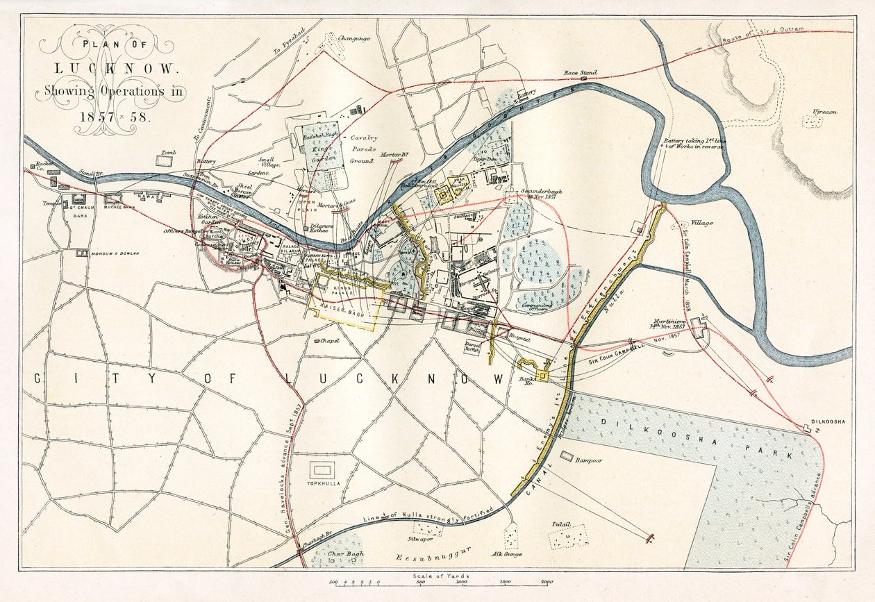 1857年，1893年，印度勒克瑙被围困 作者 不明