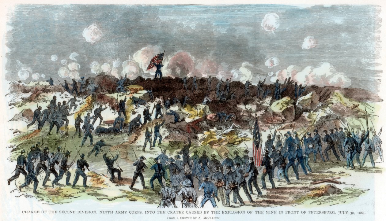 1864年7月30日，美国内战，弗吉尼亚州彼得斯堡被包围 作者 不明