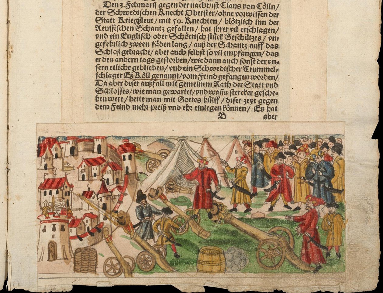 1578年俄国人围攻革命。从约翰·雅各布·威克斯（Johann Jakob Wicks）收集新闻... 作者 不明