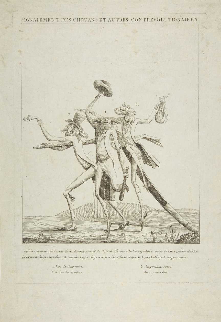 报告Chouans和其他反叛分子，ca。 1793年。 作者 不明