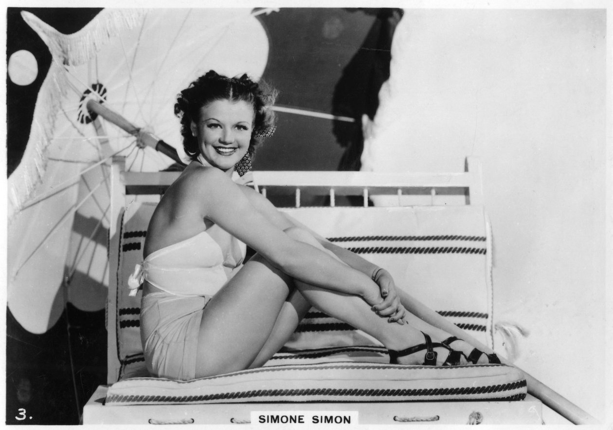 西蒙娜·西蒙（Simone Simon），法国电影女演员，1938年 作者 不明