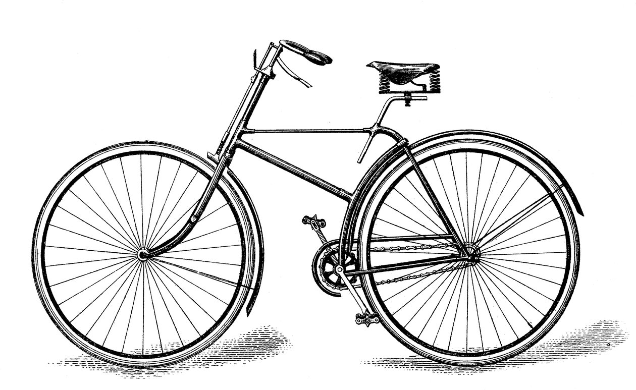 歌手特殊安全自行车，c1886 1890 作者 不明