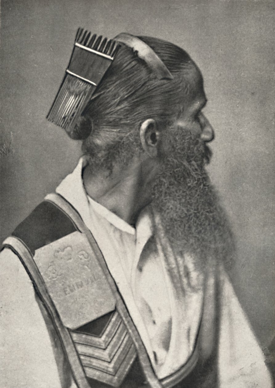 僧伽罗人用龟甲梳，1926年 作者 不明