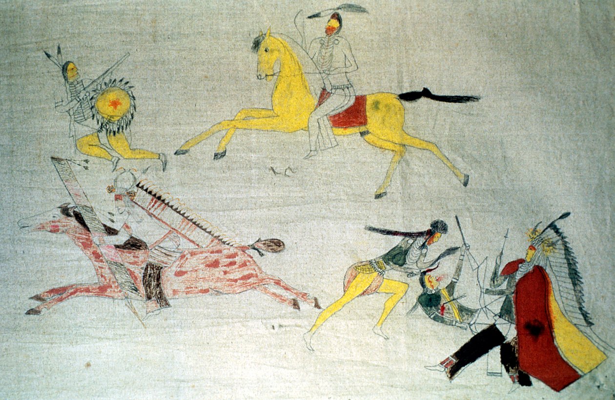 苏战士在战斗中，c1890 作者 不明