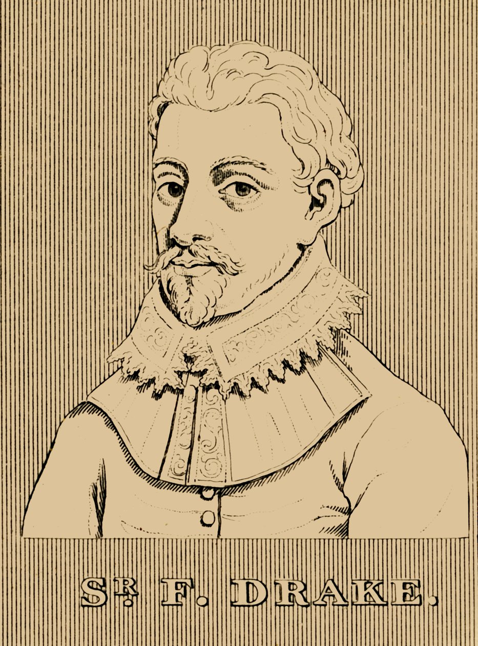 弗朗西斯·德雷克爵士（Francis Drake），c1540-1596，1830年。 作者 不明