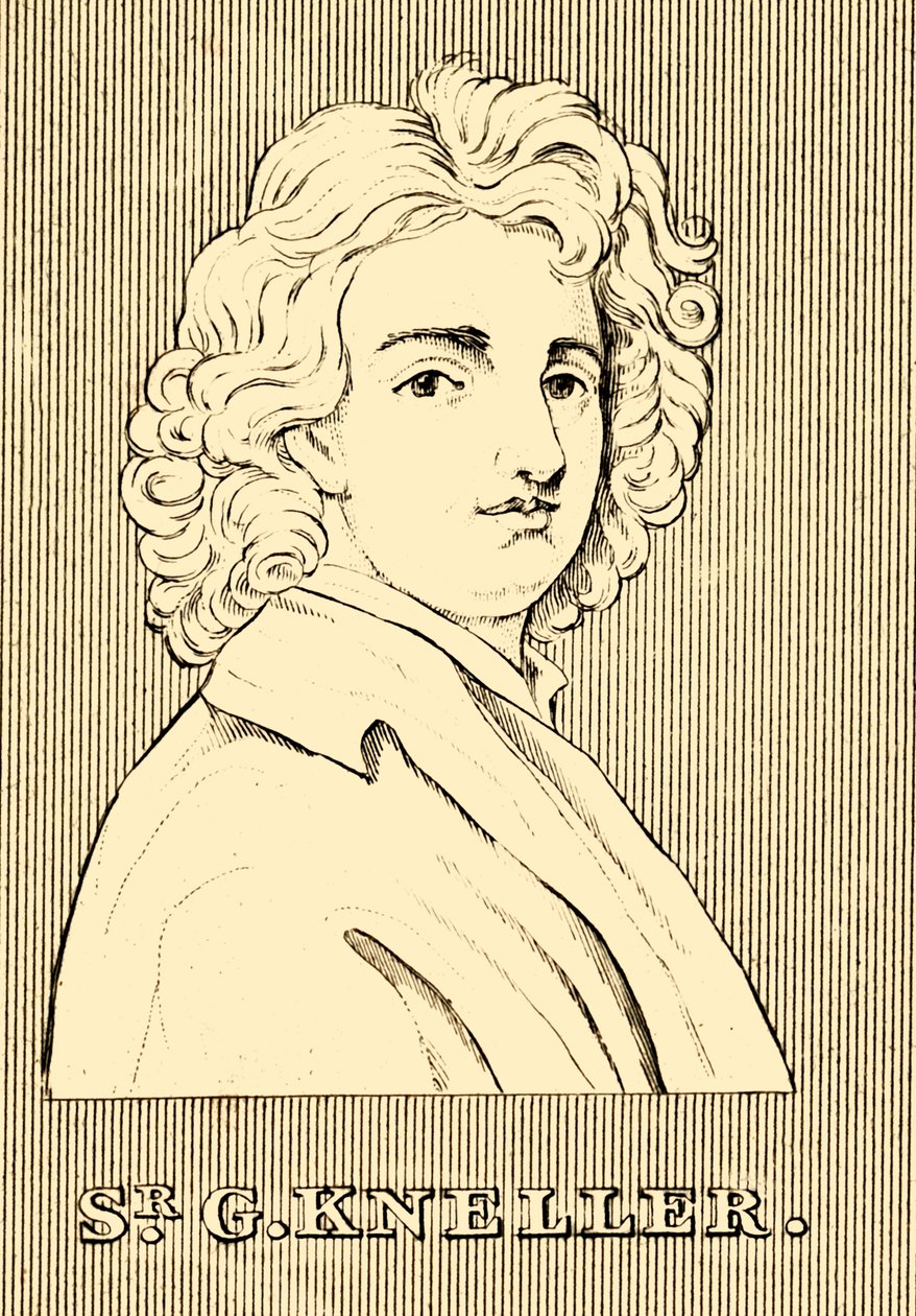 先生。 G.Kneller，1646-1723年，1830年。 作者 不明