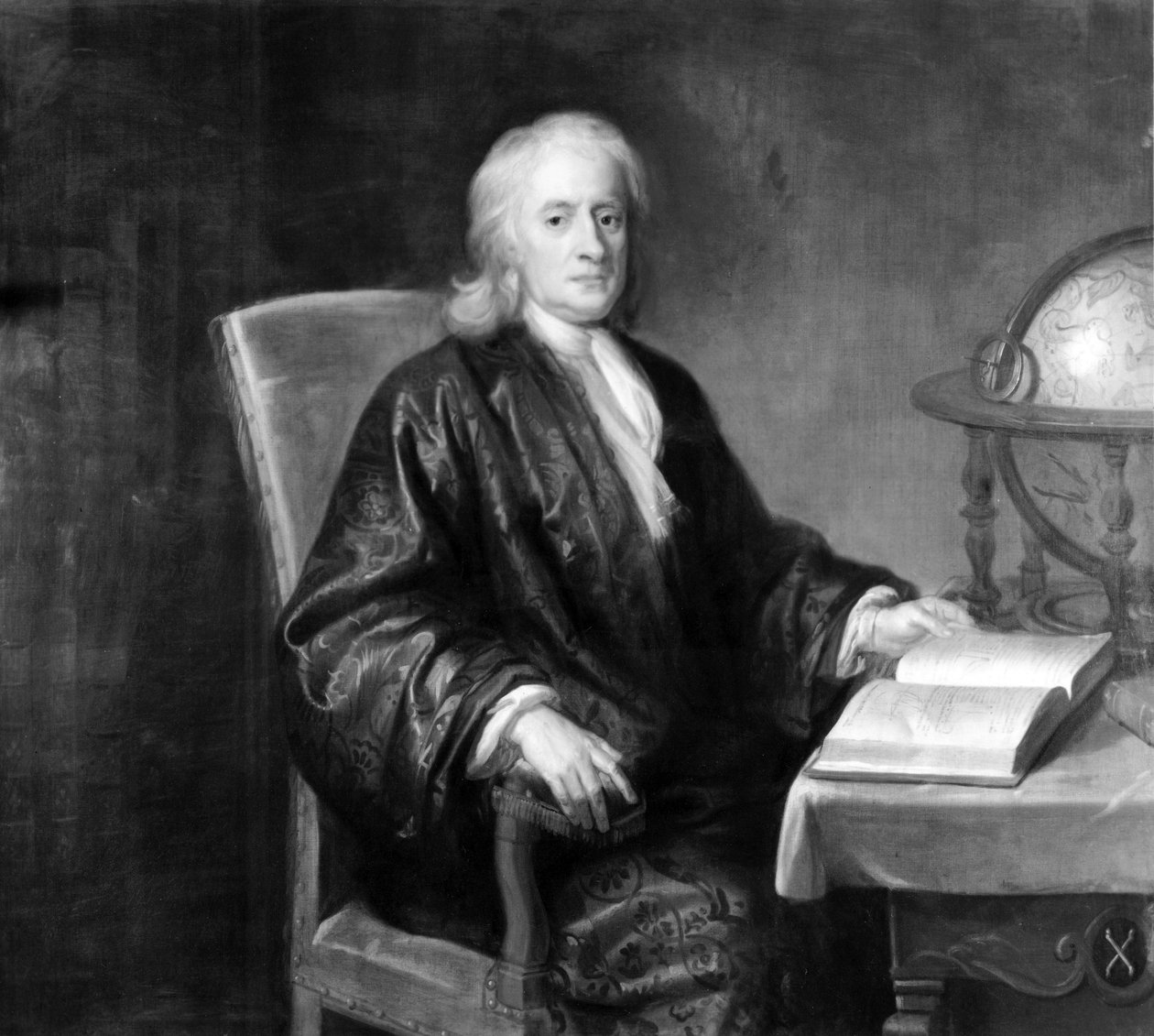 艾萨克-牛顿，英国数学家和物理学家，约1720年 作者 不明
