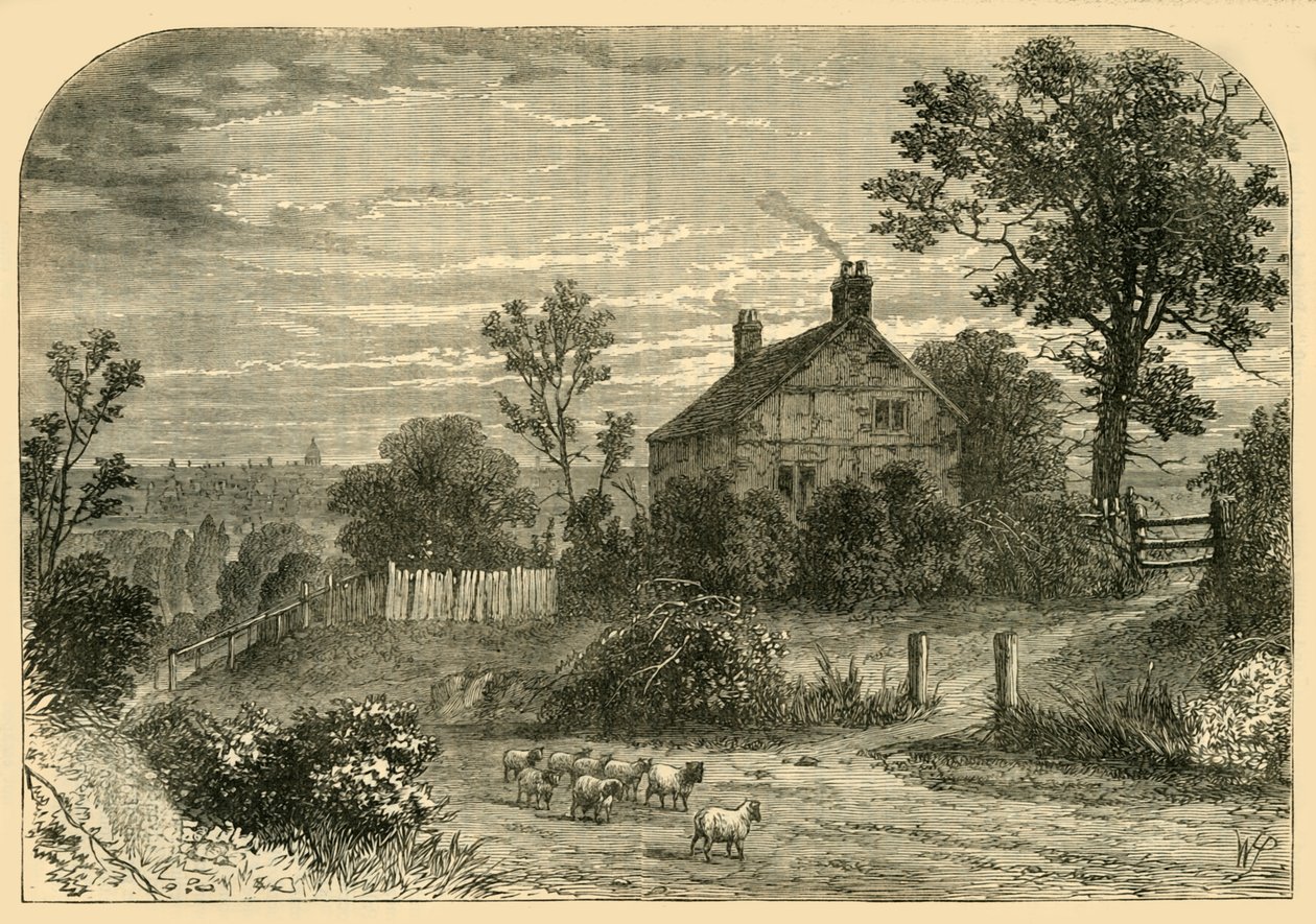 理查德·斯蒂尔爵士（Sir Richard Steeles House），哈弗斯托克山（Haverstock Hill），约1876年。 作者 不明