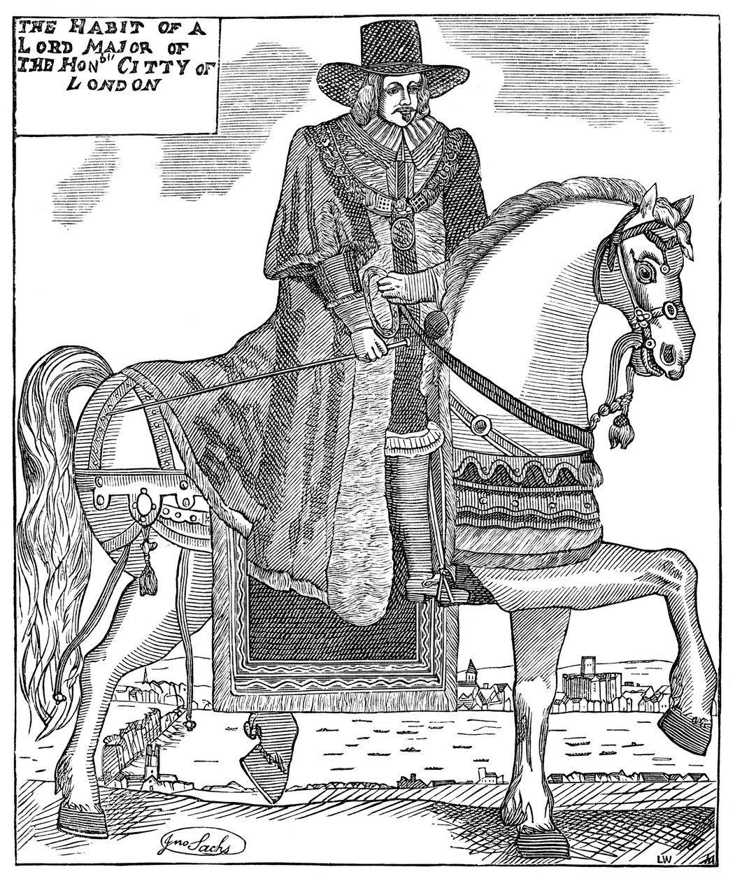 伦敦市长罗伯特·特伯伯恩爵士（Sir Robert Titchborne），c1656 1886年 作者 不明