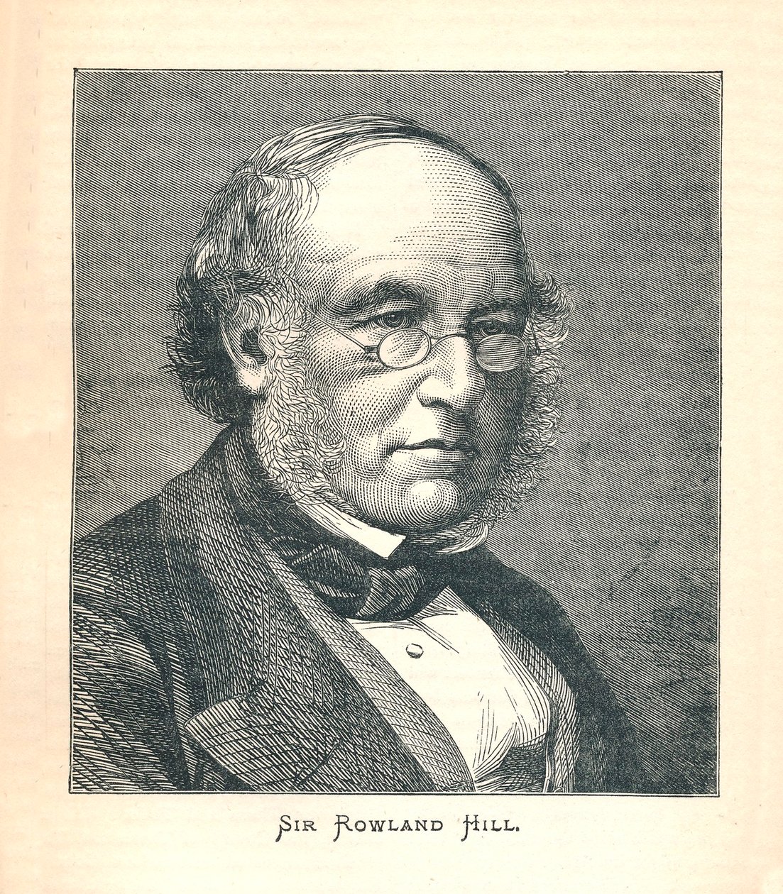罗兰·希尔爵士（Sir Rowland Hill），邮票的发行人，1893年。 作者 不明