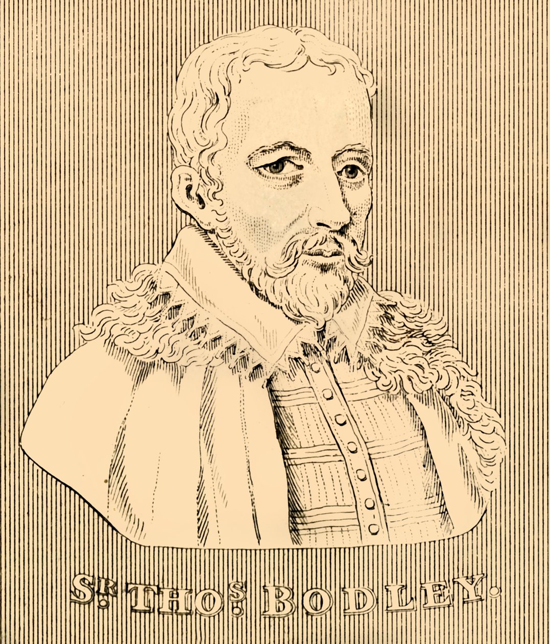 托马斯·博德利爵士（Sir Thomas Bodley），1545-1613年，1830年。 作者 不明