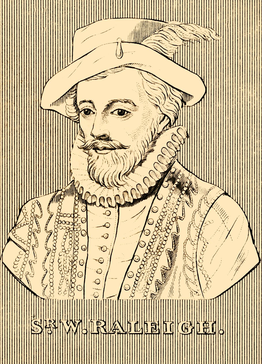 罗利爵士（Wir Raleigh），c1552-1618，1830年。 作者 不明