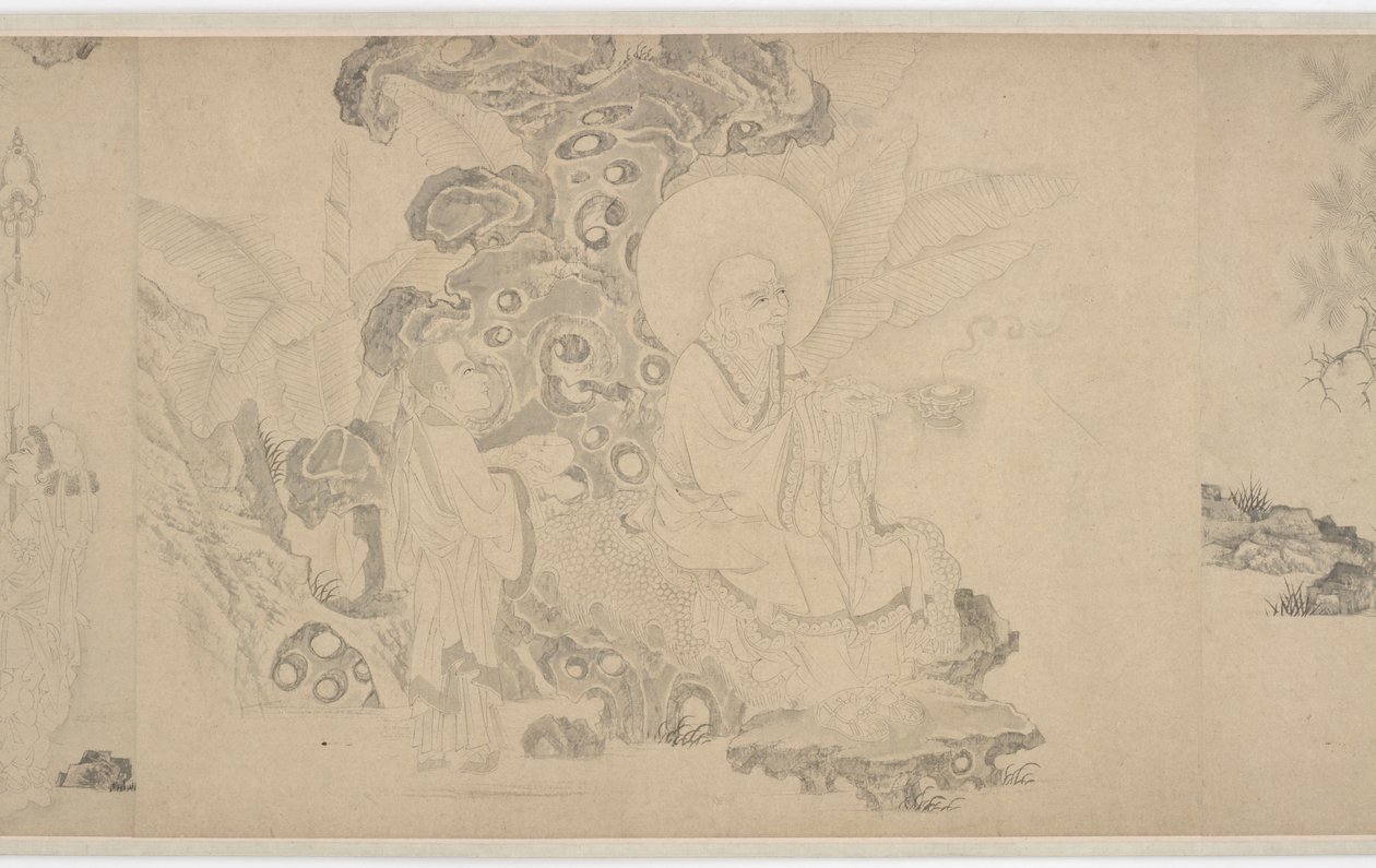 十六罗汉，16世纪。 作者 不明