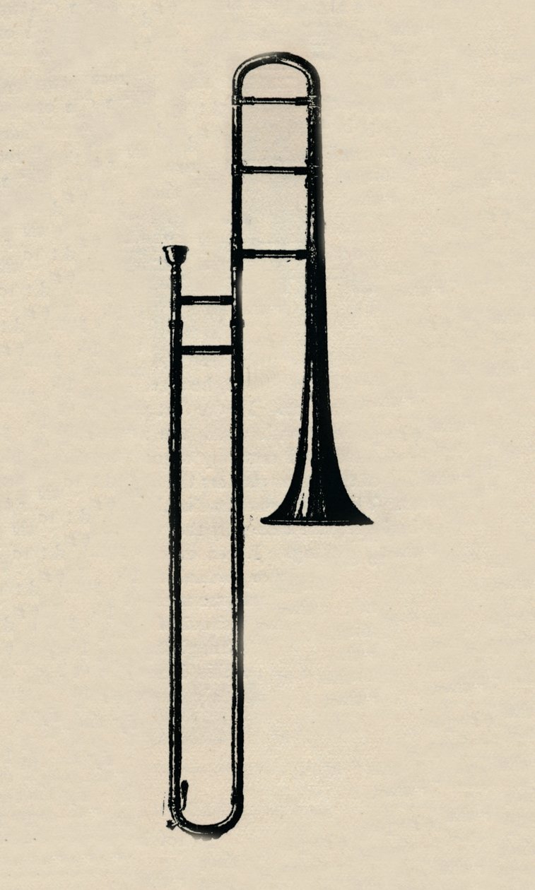 幻灯片长号，1910年。 作者 不明