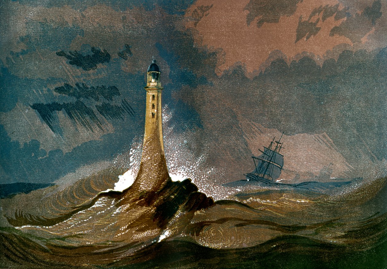 Smeatons Eddystone灯塔，德文郡，c1850 作者 不明